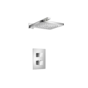 Isenberg Single Output Shower Set With Shower Head And Arm In Chrome