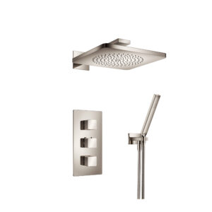 Isenberg Two Output Shower Set With Shower Head And Hand Held In Polished Nickel