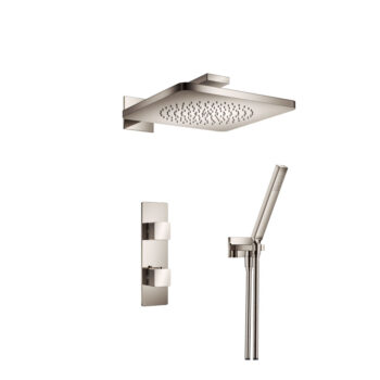 Isenberg Two Output Shower Set With Shower Head And Hand Held In Polished Nickel