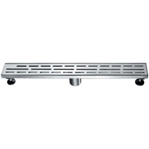 Dawn® Amazon River Series – Linear Shower Drain 24″L In Polished satin