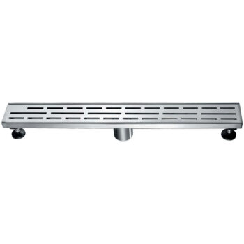 Dawn® Amazon River Series - Linear Shower Drain 24"L In Polished satin