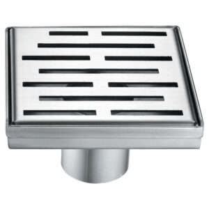 Dawn® Amazon River Series – Square Shower Drain 5″L In Polished satin