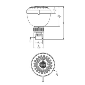 Dawn® Multifunction Showerhead, Chrome - Image 2