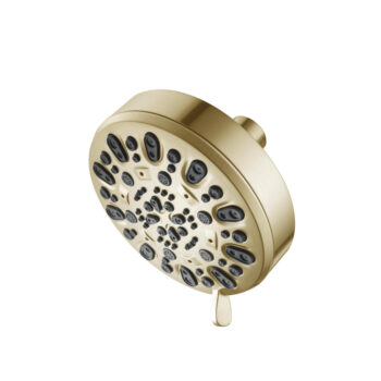 Isenberg 6-Function ABS Showerhead In Satin Brass