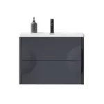 COLMAR - Dark Gray - White Countertop - 30"