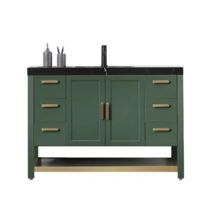 WINCHESTER Forest Green – Black Countertop – 48″