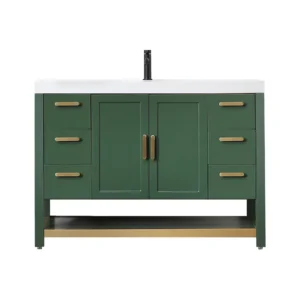 WINCHESTER Forest Green – White Countertop – 48″