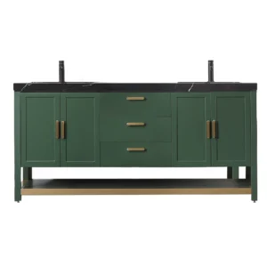 WINCHESTER Forest Green – Black Countertop – 72″