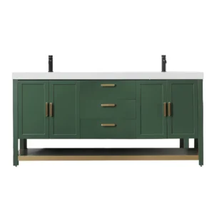 WINCHESTER Forest Green – White Countertop – 72″