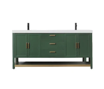 WINCHESTER Forest Green - White Countertop - 72"