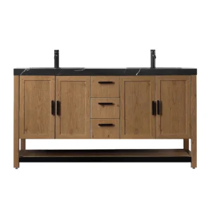 WINCHESTER – Pecan Oak – Black Countertop – 60″