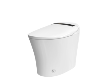Aquatina III Smart Bidet Toilet with ToeTouch, Auto Open, White - Image 4