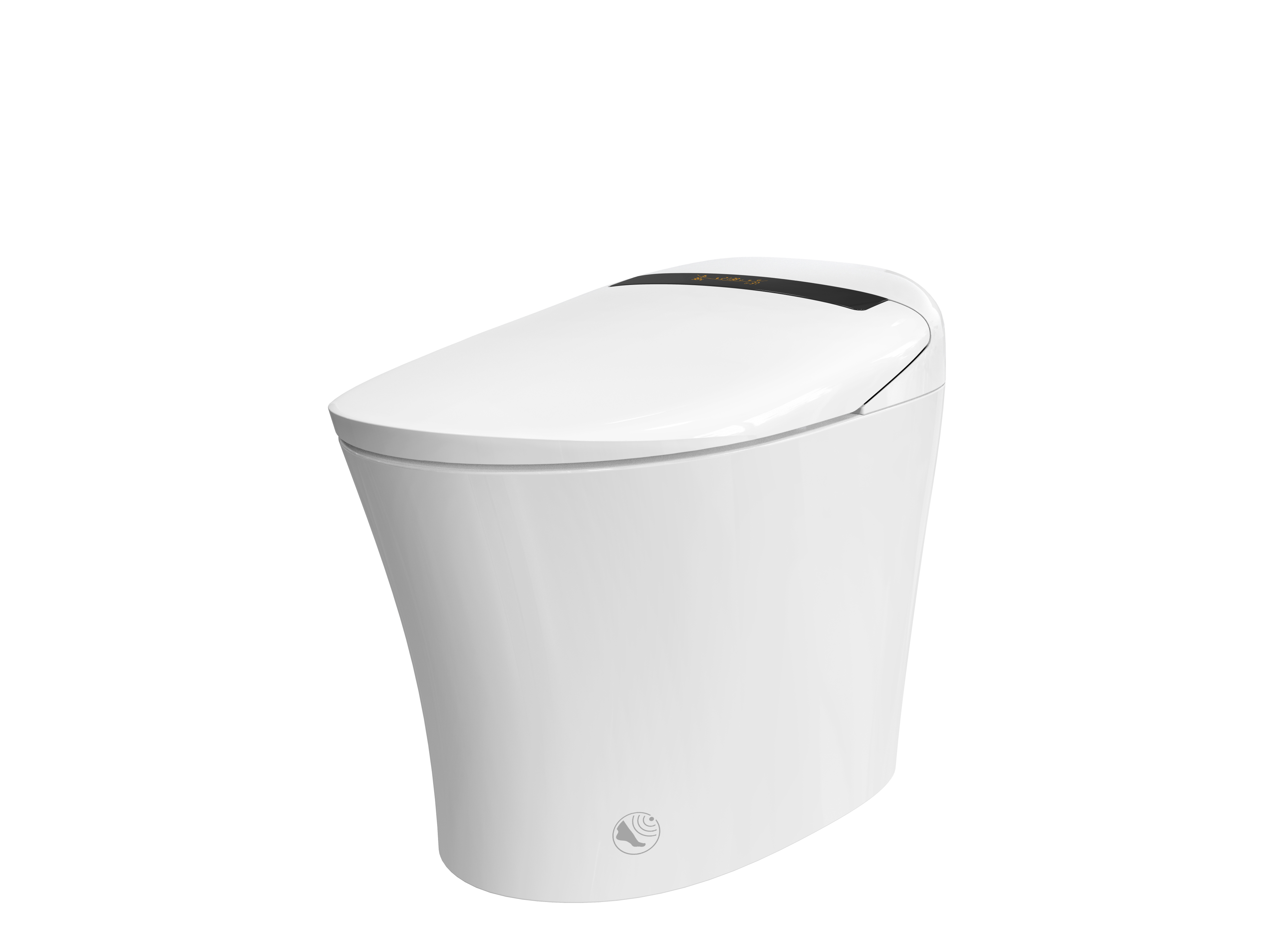 Aquatina III Smart Bidet Toilet with ToeTouch, Auto Open, White - Image 4