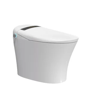 Aquatina III Smart Bidet Toilet with ToeTouch, Auto Open, White