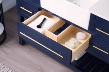 Williamson 48" - Dark Blue - White Countertop - Image 5