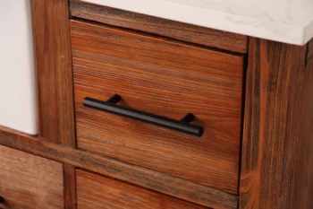 LOUISE 48" - Brown Oak - White Countertop - Image 8