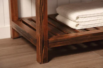 LOUISE 36" - Brown Oak - White Countertop - Image 9