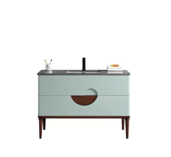 BURANO - Aloe Green - Dark Gray Quartz Countertop - 48"