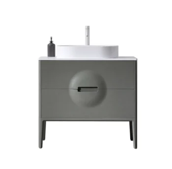 COLMAR - Olive Green - White Countertop - 36"