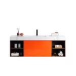 MANAROLA - Red Amber - White Quartz Countertop - 60"