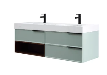 MARFA - Green/walnut - White Quartz Countertop - 60"