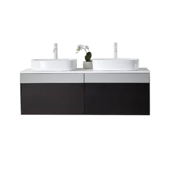 RONDA - Smoke Gray Oak -  White Countertop - 55"
