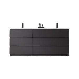 ROTHENBURG – Charcoal –  White Countertop – 72″
