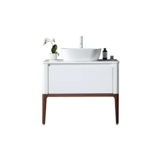 SEBASTIAN – Gloss White – Pure White Countertops – 36″