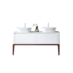 SEBASTIAN – Gloss White – Pure White Countertops – 60″