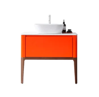 SEBASTIAN - Red Amber - Pure White Countertops - 36"