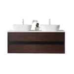 SINTRA - Dark Walnut Oak - White Quartz - 55"