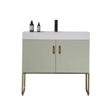 VEEMON - Pine Mist Dual -  White Quartz Countertop - 36"