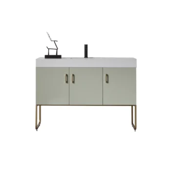 VEEMON - Pine Mist Dual -  White Quartz Countertop - 48"