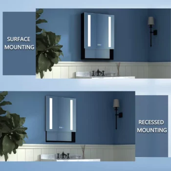 24 x 32 LED Medicine Cabinet Right Side Door - Image 7