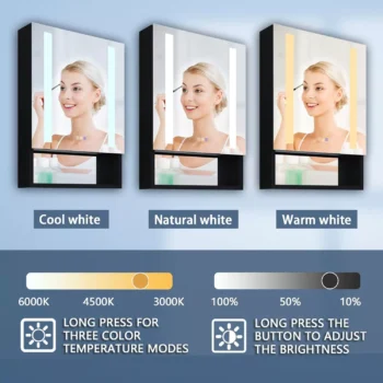 24 x 32 LED Medicine Cabinet Right Side Door - Image 4