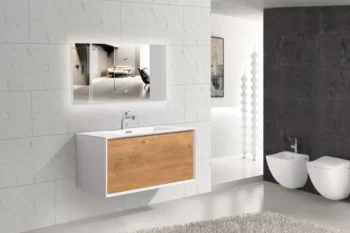 Furla 30" in Oak with White Solid Surface Countertop - Image 2