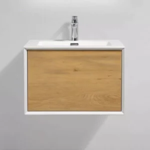 Furla 24″ in Oak with White Solid Surface Countertop