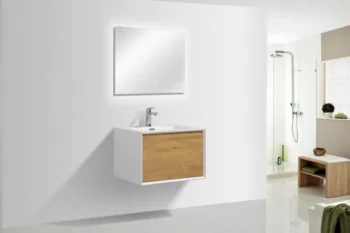 Furla 24" in Oak with White Solid Surface Countertop - Image 2