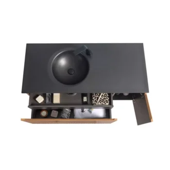 Simon 48 in Dark Walnut with Black Quartz Countertop - Image 3