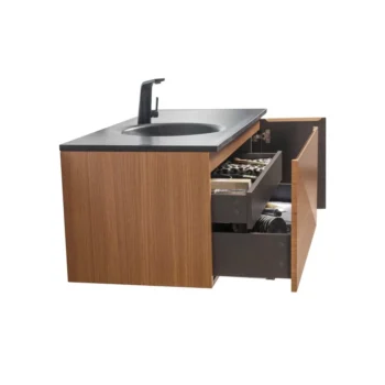 Simon 48 in Dark Walnut with Black Quartz Countertop - Image 4