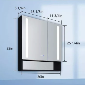 30 x 32 LED Medicine Cabinet - Image 2