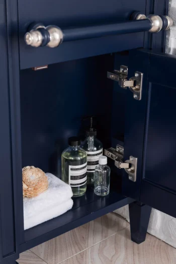 Brittany 46" Single Vanity, Victory Blue w/ 3 CM Carrara Marble Top - Image 7