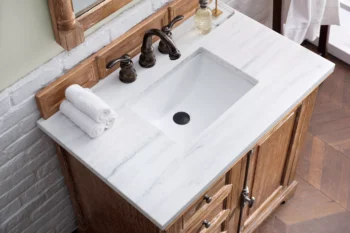 Providence 36" Single Vanity, Driftwood w/ 3 CM Arctic Fall Solid Surface Top - Image 3