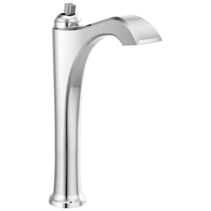 Delta Dorval™: Single Handle Vessel Bathroom Faucet – Less Handle