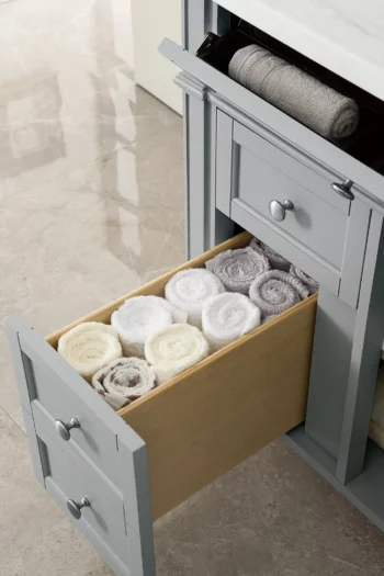 Brittany 30" Single Vanity, Urban Gray w/ 3 CM Arctic Fall Solid Surface Top - Image 6