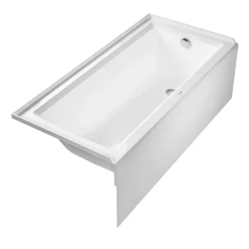 66" x 32" Duravit Architec Alcove Bathtub White - Right Drain - Image 2