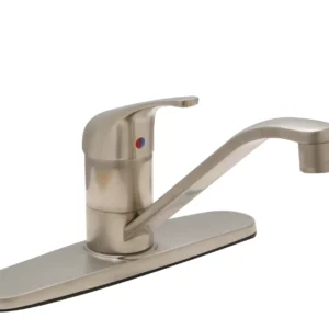 Huntington Brass Single Hole Kitchen Faucet In Satin Nickel