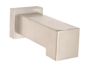 Huntington Brass Sq Style Tub Spout W/O Div In Pvd Satin Nickel