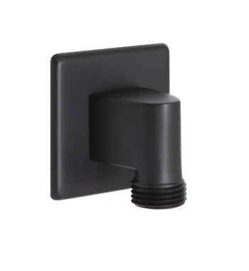 Huntington Brass Square Wall Supply Elbow In Matte Black