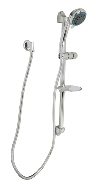 Huntington Brass Shower Set W/ Slide Bar In Chrome